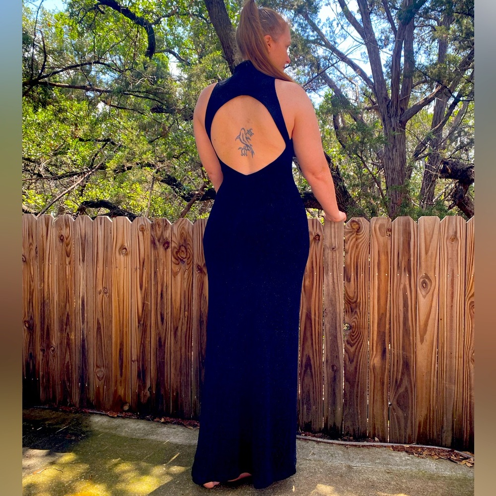 Vintage backless cocktail dress